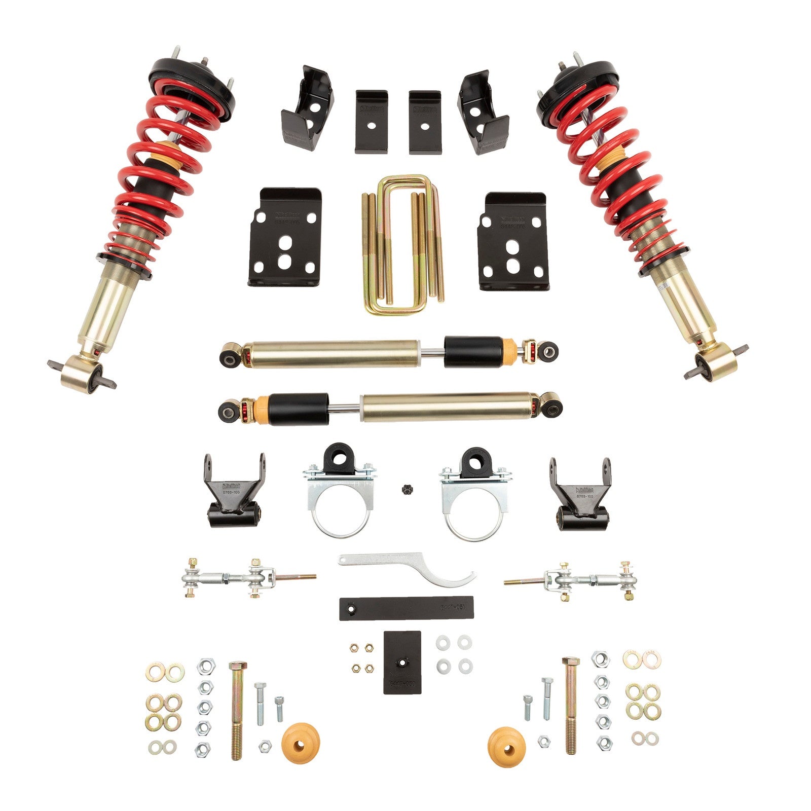BELLTECH 1000SPAC PERFORMANCE COILOVER KIT PLUS W/ DAMPING/HEIGHT ADJUSTABLE FRONT COILOVERS