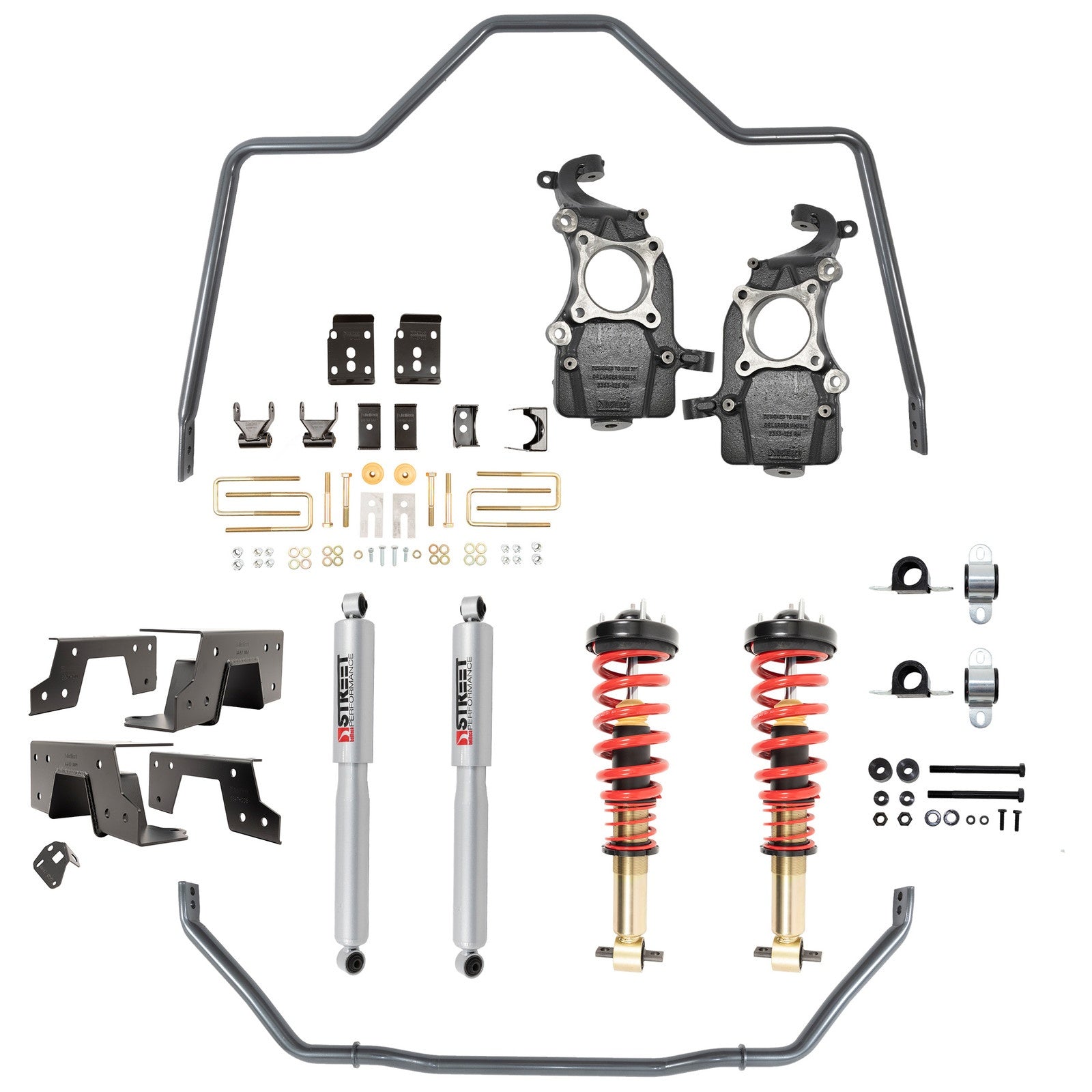 BELLTECH 1051HK PERFORMANCE HANDLING KIT W/ HEIGHT ADJUSTABLE FRONT COILOVERS & ANTI-SWAYBAR SET