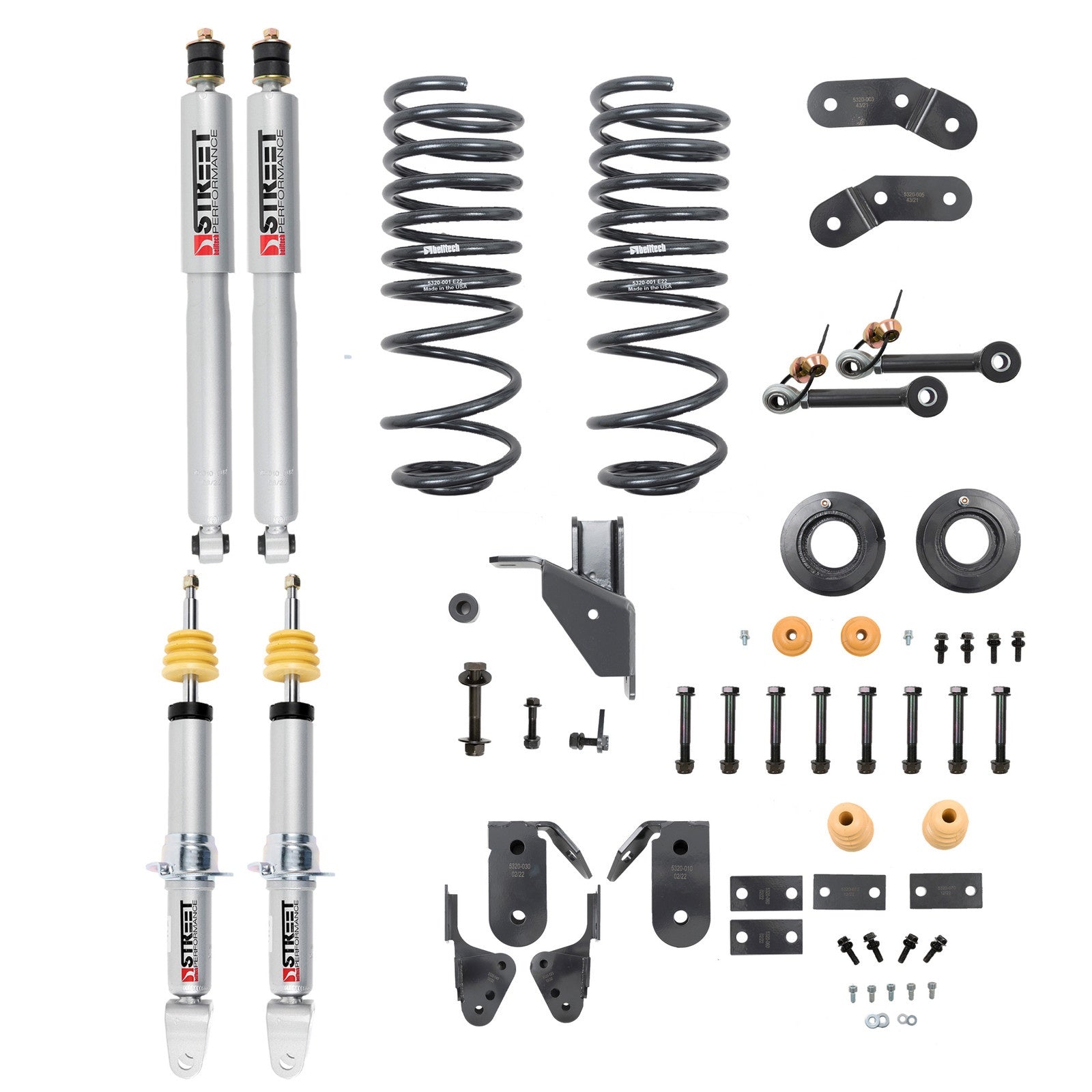 BELLTECH 1063SP LOWERING KIT W/ STREET PERFORMANCE SHOCKS