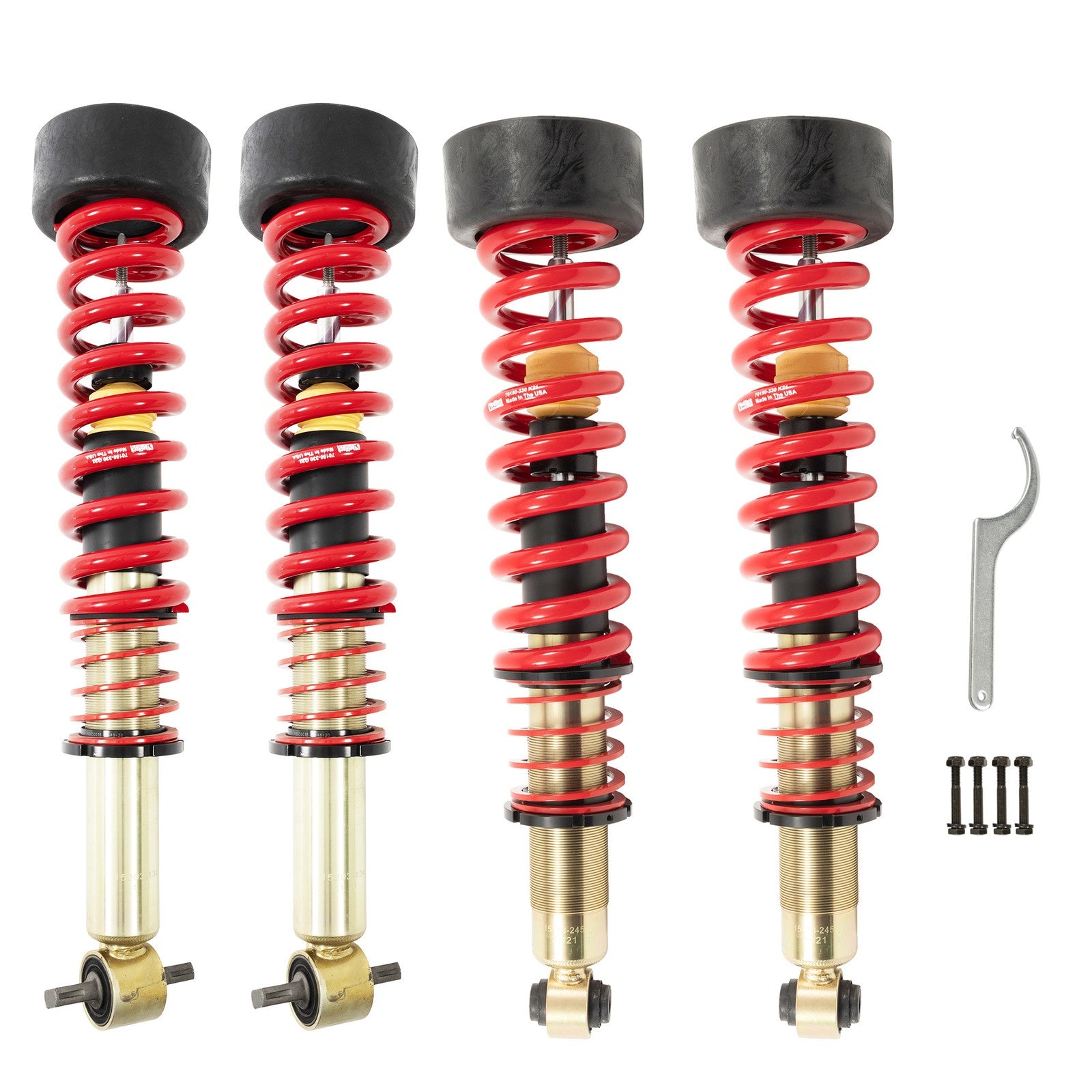 BELLTECH 150222HK 2.5 INCH LEVELING KIT W/ HEIGHT ADJUSTABLE COILOVERS & SWAYBAR SET