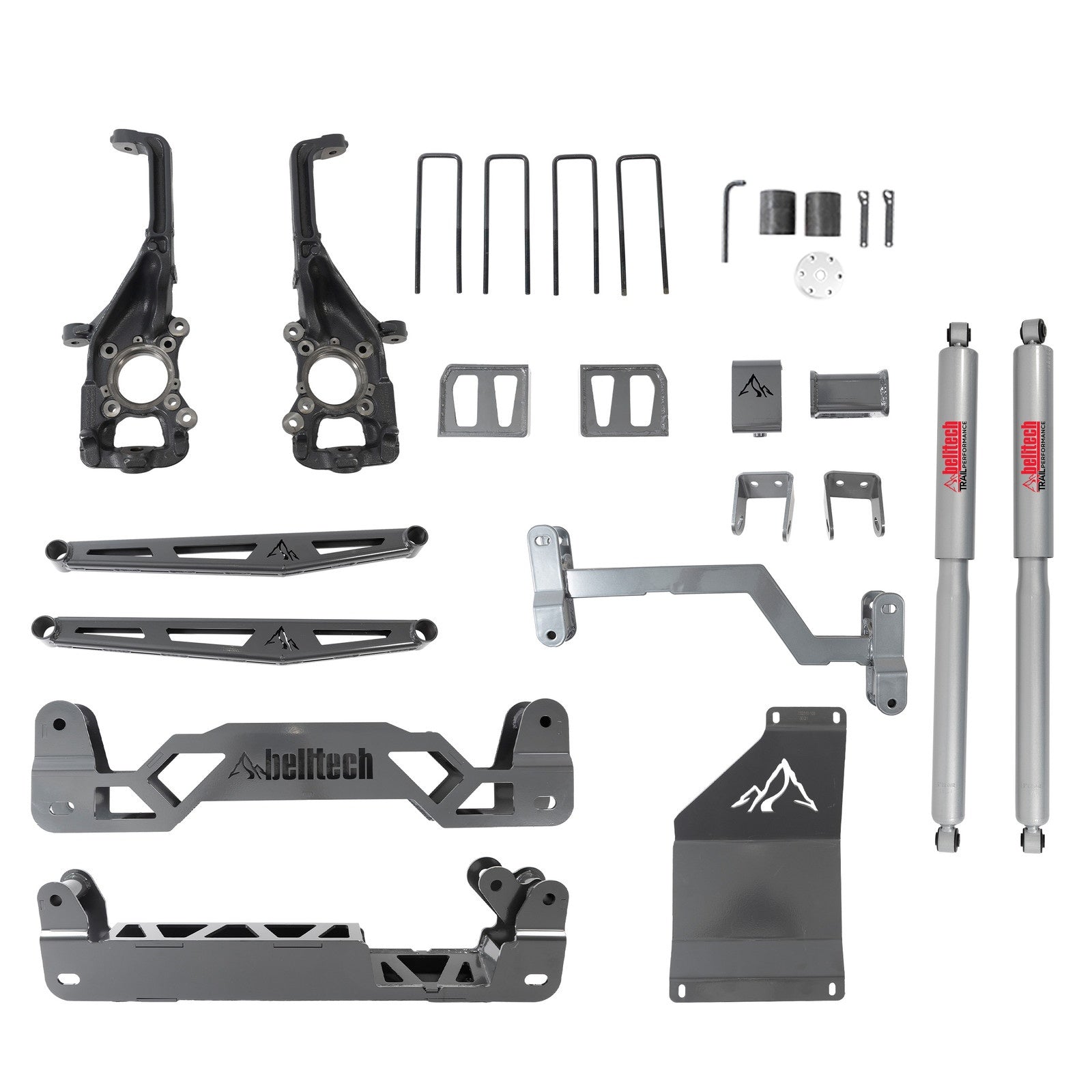 BELLTECH 152501BK 6 INCH LIFT KIT | FRONT SPACERS AND REAR TRAIL PERFORMANCE SHOCKS