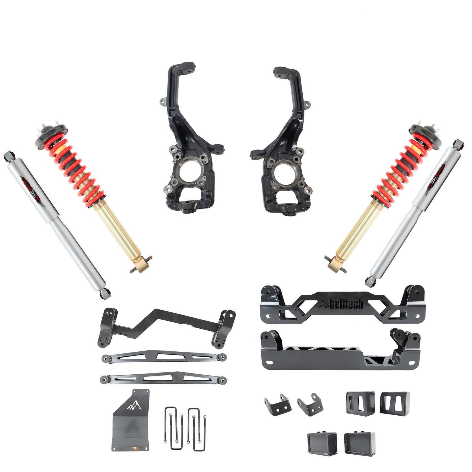 BELLTECH 152501TPC 6-7 INCH LIFT KIT | FRONT AND REAR TRAIL PERFORMANCE COILOVERS/SHOCKS