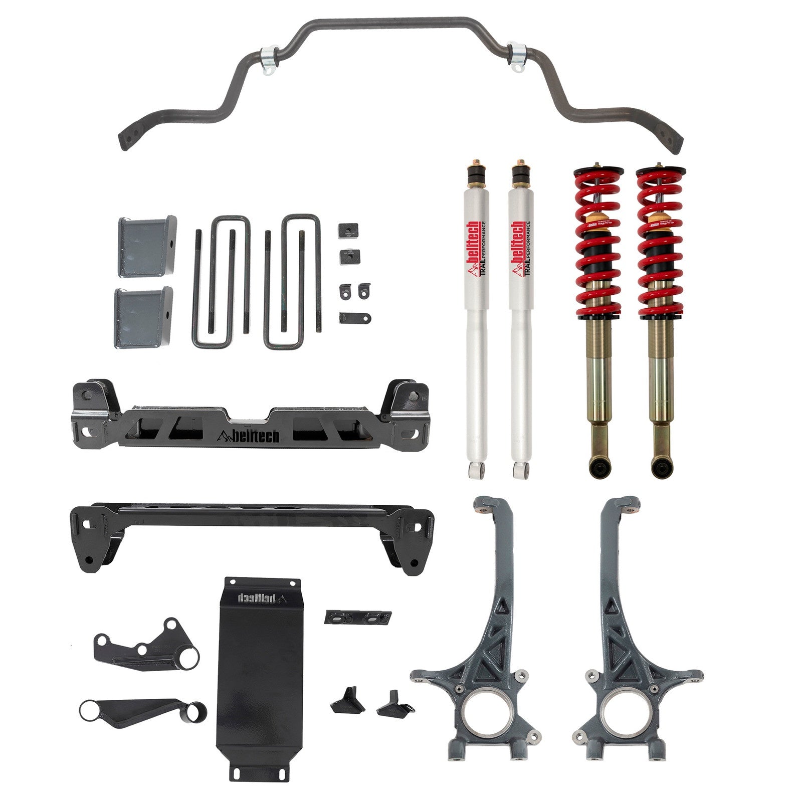BELLTECH 154301HK 4-6 INCH LIFT KIT | FRONT AND REAR TRAIL PERFORMANCE COILOVERS/SHOCKS