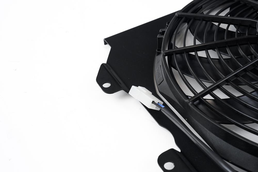 CSF 92-00 Civic All-Aluminum Fan Shroud w/ 12-inch SPAL Fan - Black