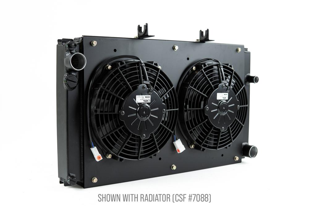 CSF Porsche 944 / 924S All-Aluminum Fan Shroud w/ Dual 9-inch SPAL Fan