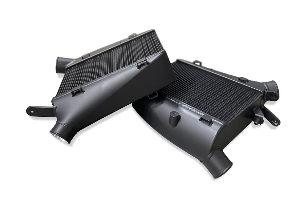 CSF Audi C8 RS6/RS7 High-Performance Twin Intercooler Set - Thermal Dispersion Black