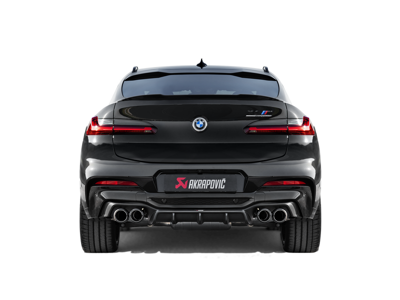 Akrapovic Rear Carbon Fibre Diffuser - Gloss / BMW X4M F98