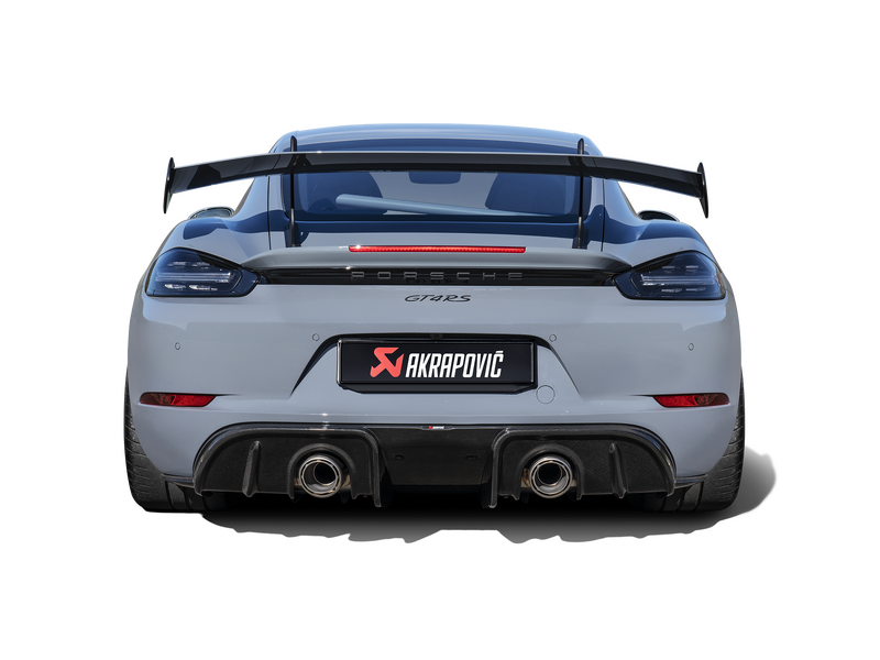 Akrapovic Rear Carbon Fiber Diffuser - High Gloss PORSCHE 718 CAYMAN GT4 RS