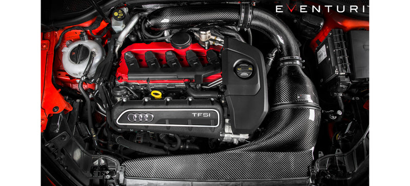 Eventuri Audi 8V RS3 RHD Full Black Carbon intake Gen 1