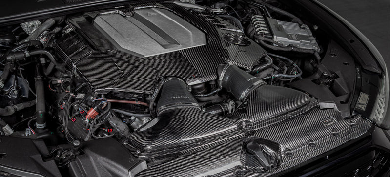 Eventuri Audi C8 RS6 RS7 Black Carbon Engine Cover