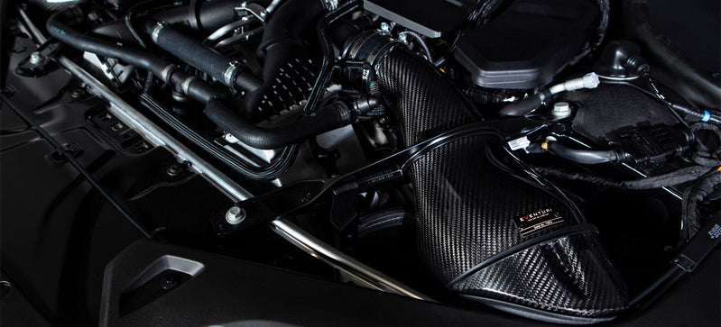 Eventuri BMW F9X M5/M8 Black Carbon intake with shrouds