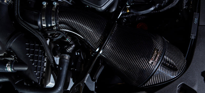 Eventuri BMW F9X M5/M8 Black Carbon intake with shrouds