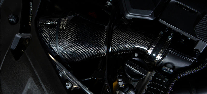 Eventuri BMW F9X M5/M8 Black Carbon intake with shrouds