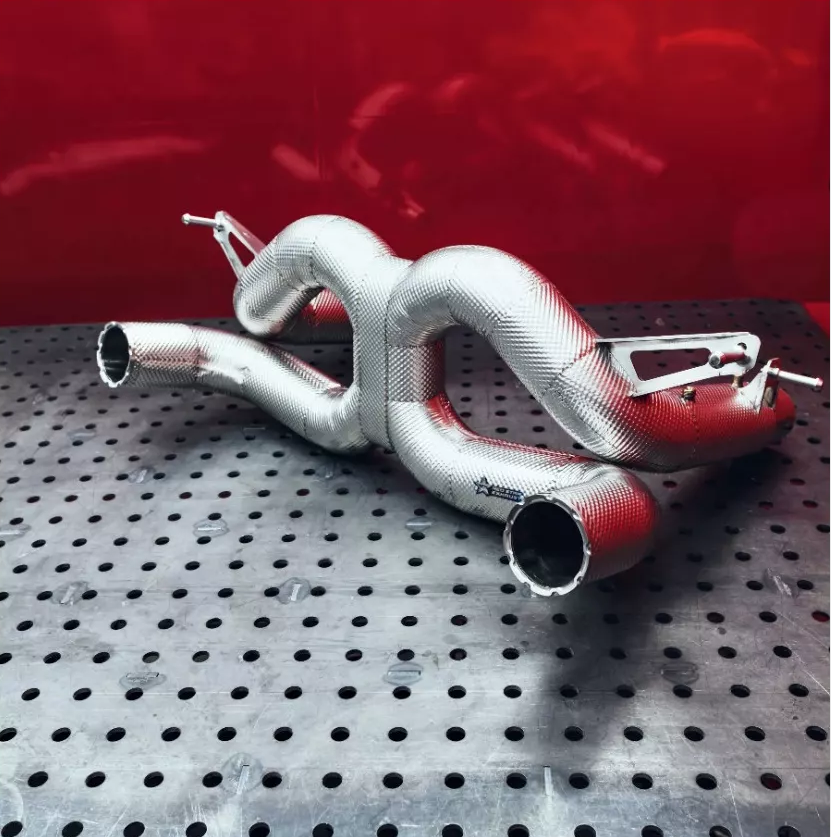 Redstar SS Race-X exhaust (no valves) for 2020+ F8 Tributo / Spider