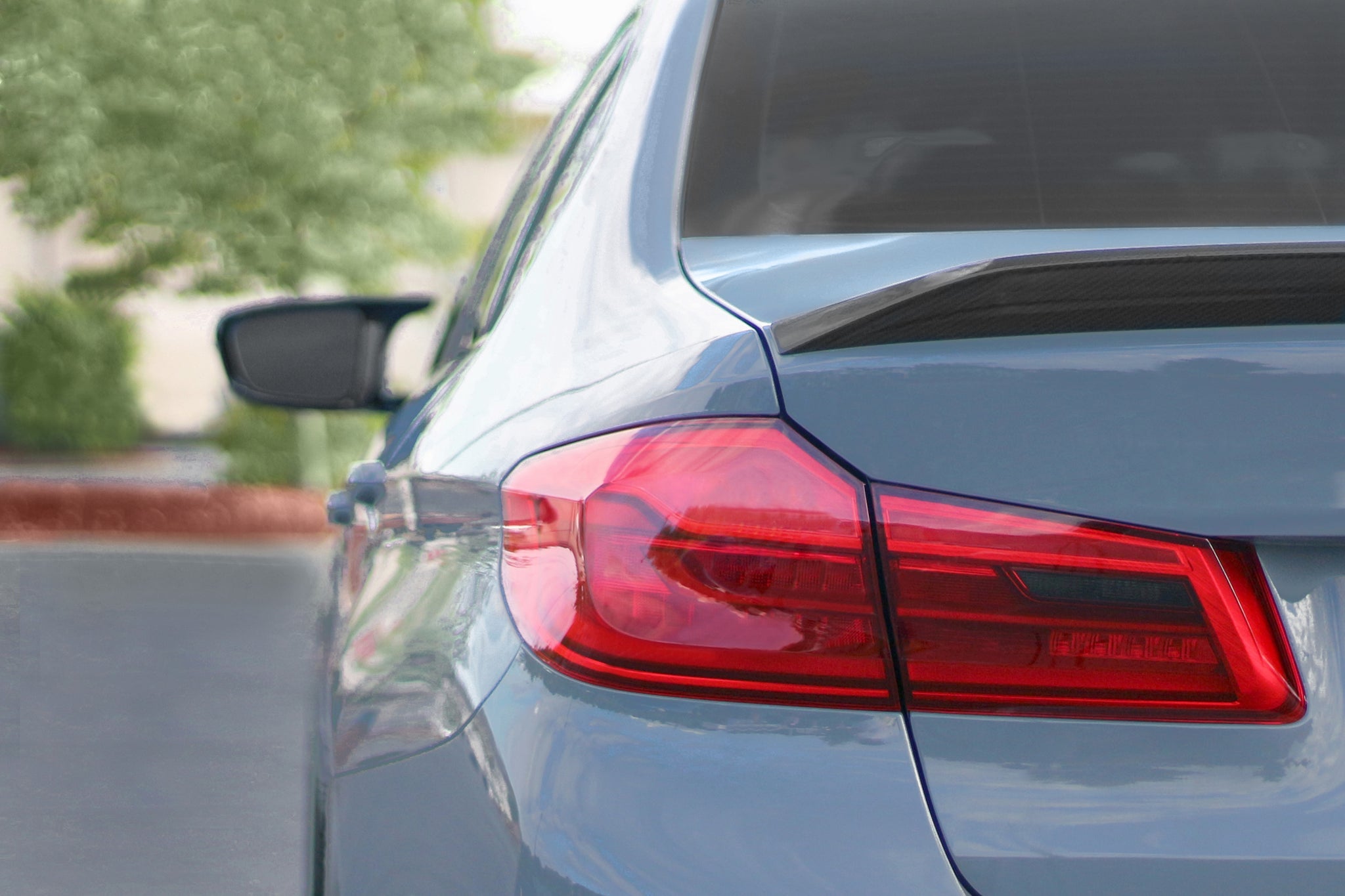 Goldenwrench Supply BMW 5 Series 2017-2020 (F90 Pre LCI) BLACKLINE Taillight Overlay Kit