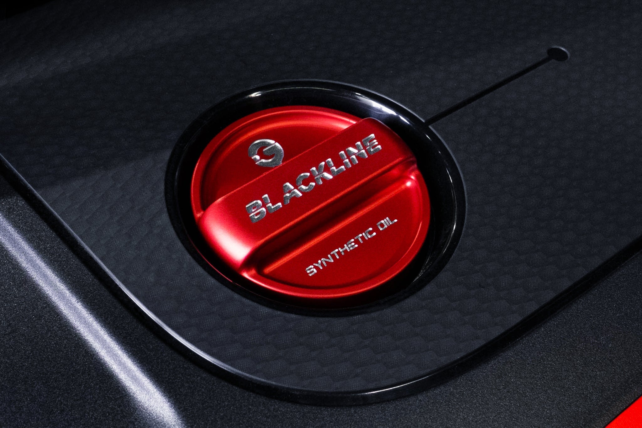 Goldenwrench Supply MINI 2020+ JCW / GP3 (F5X) BLACKLINE Performance Engine Cap Set (Oil Cap / Coolant Cap) - (Red)