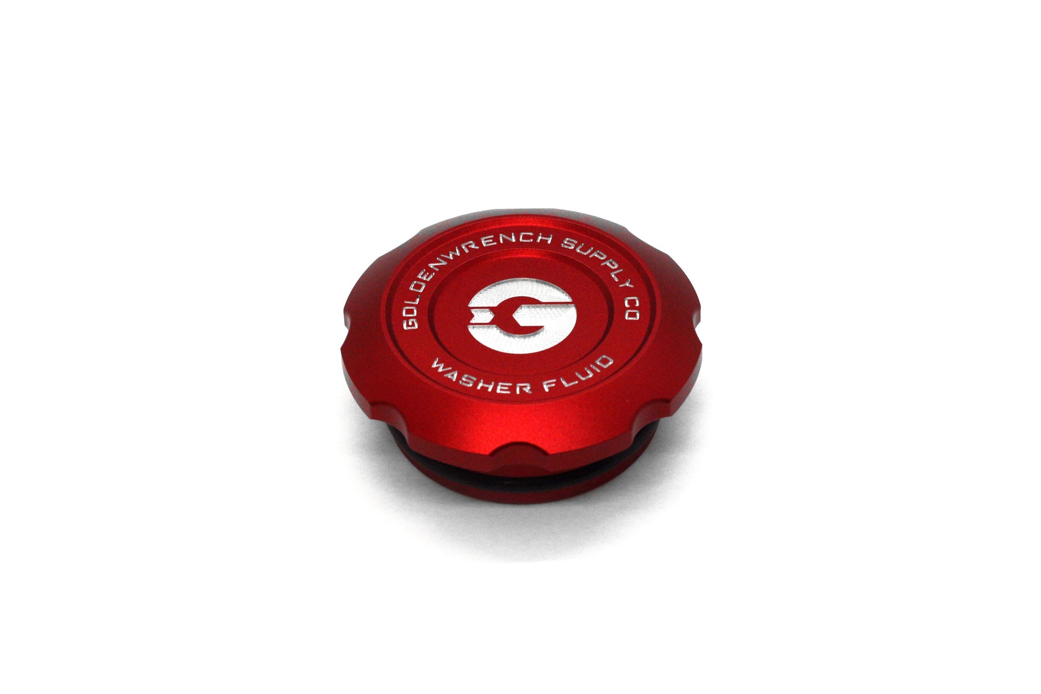Goldenwrench Supply MINI 2014+ JCW / GP3 (F5X) BLACKLINE Performance Edition RED Washer Fluid Cap