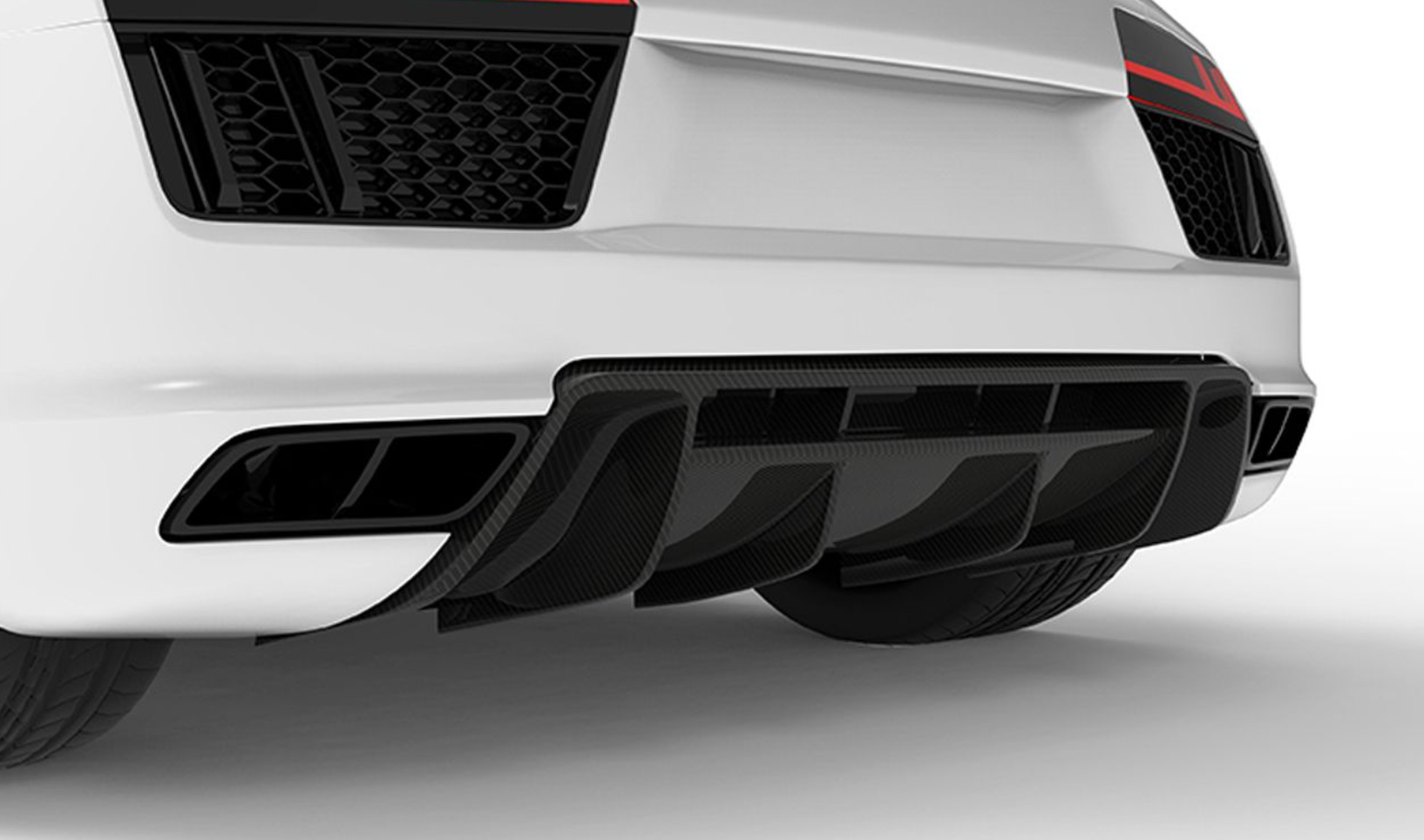 1016 Industries Audi R8 V10 MK2 Rear Diffuser (Twill Carbon)