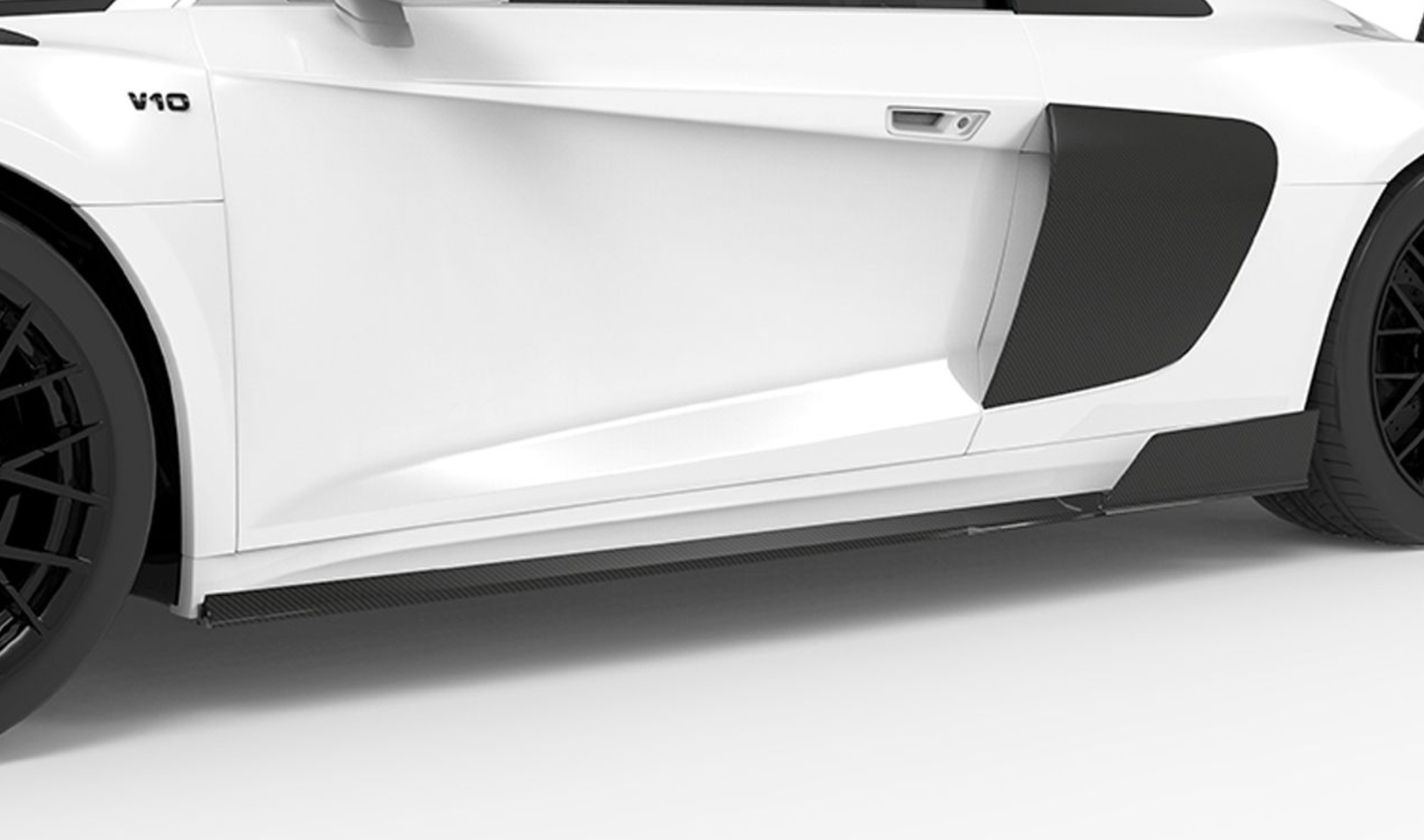 1016 Industries Audi R8 V10 MK2 Side Skirts (Twill Carbon)