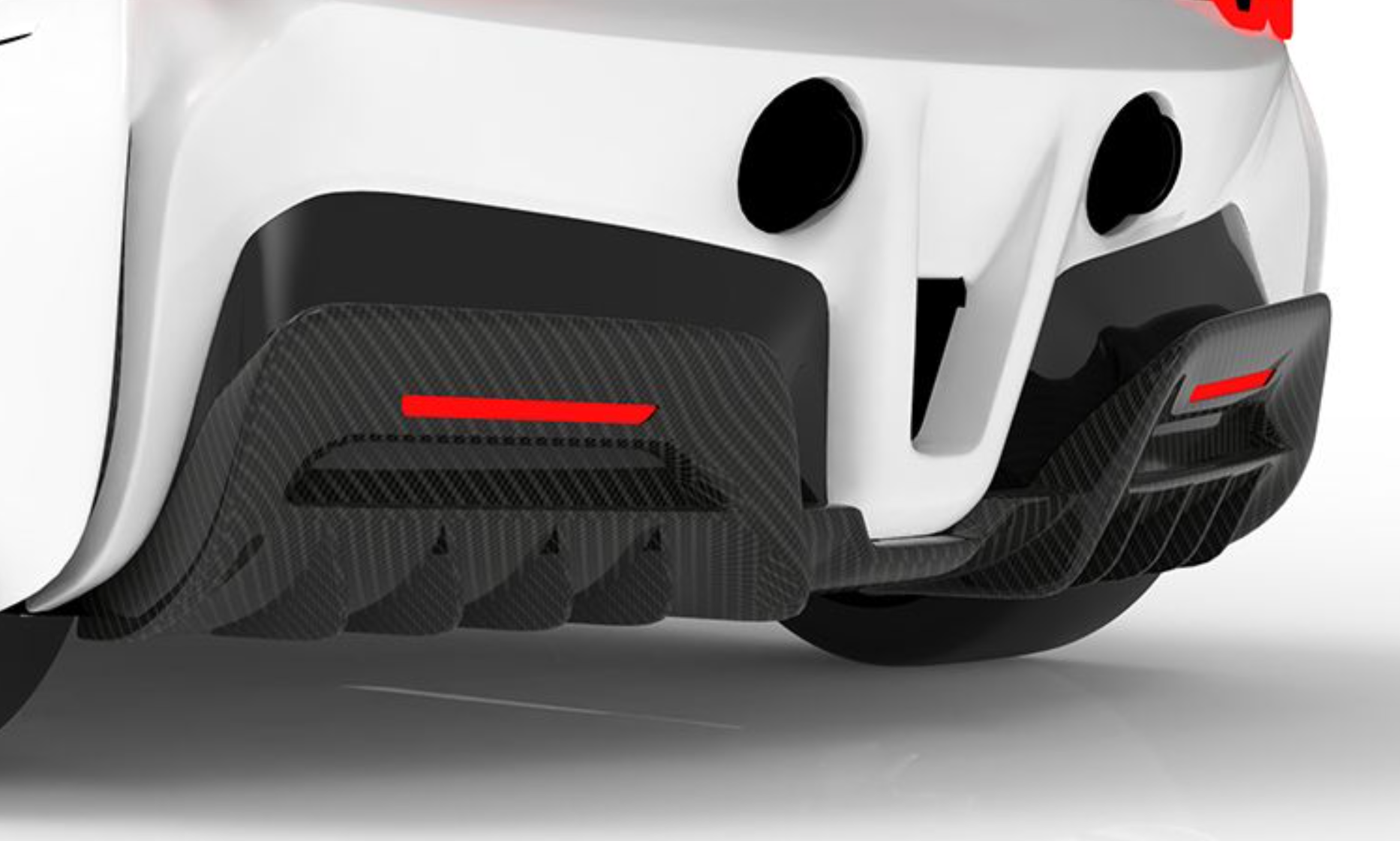 1016 Industries Ferrari SF90 Rear Diffuser (Twill Carbon)