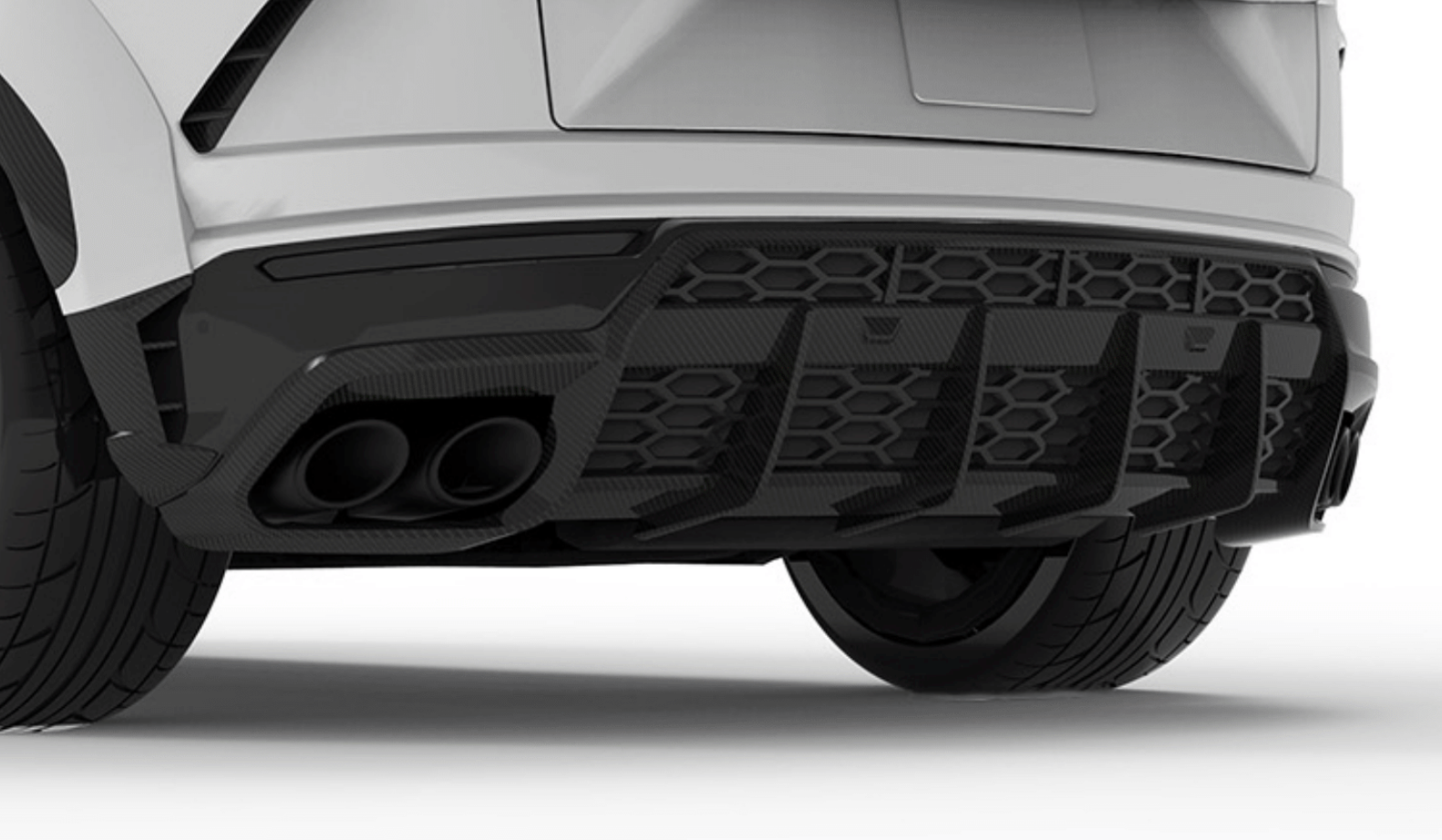 1016 Industries Lamborghini Urus S Rear Diffuser (Twill Carbon)