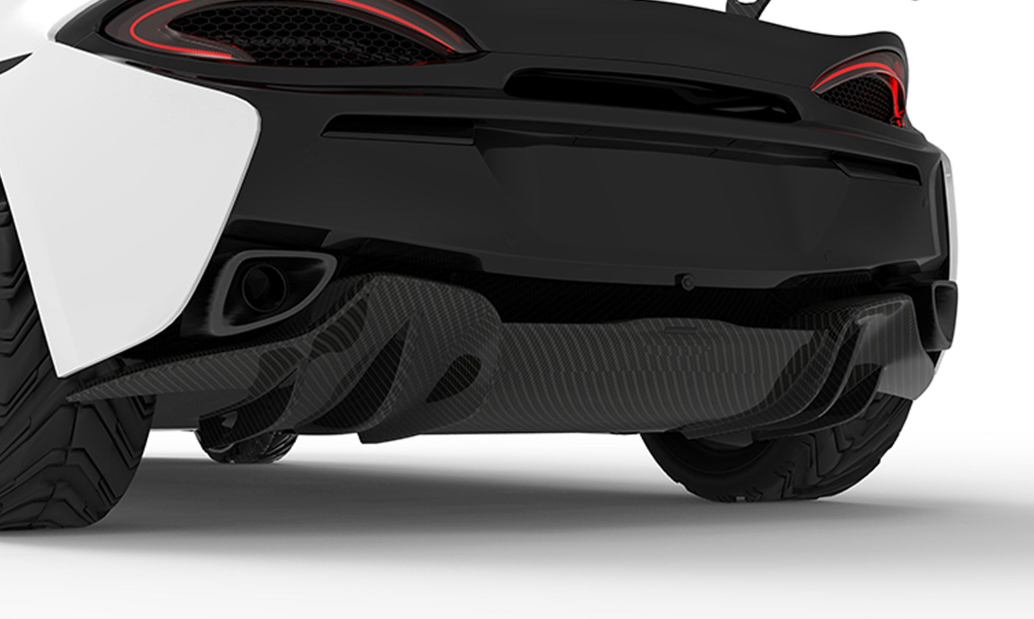 1016 Industries McLaren 570S Rear Diffuser (Twill Carbon)