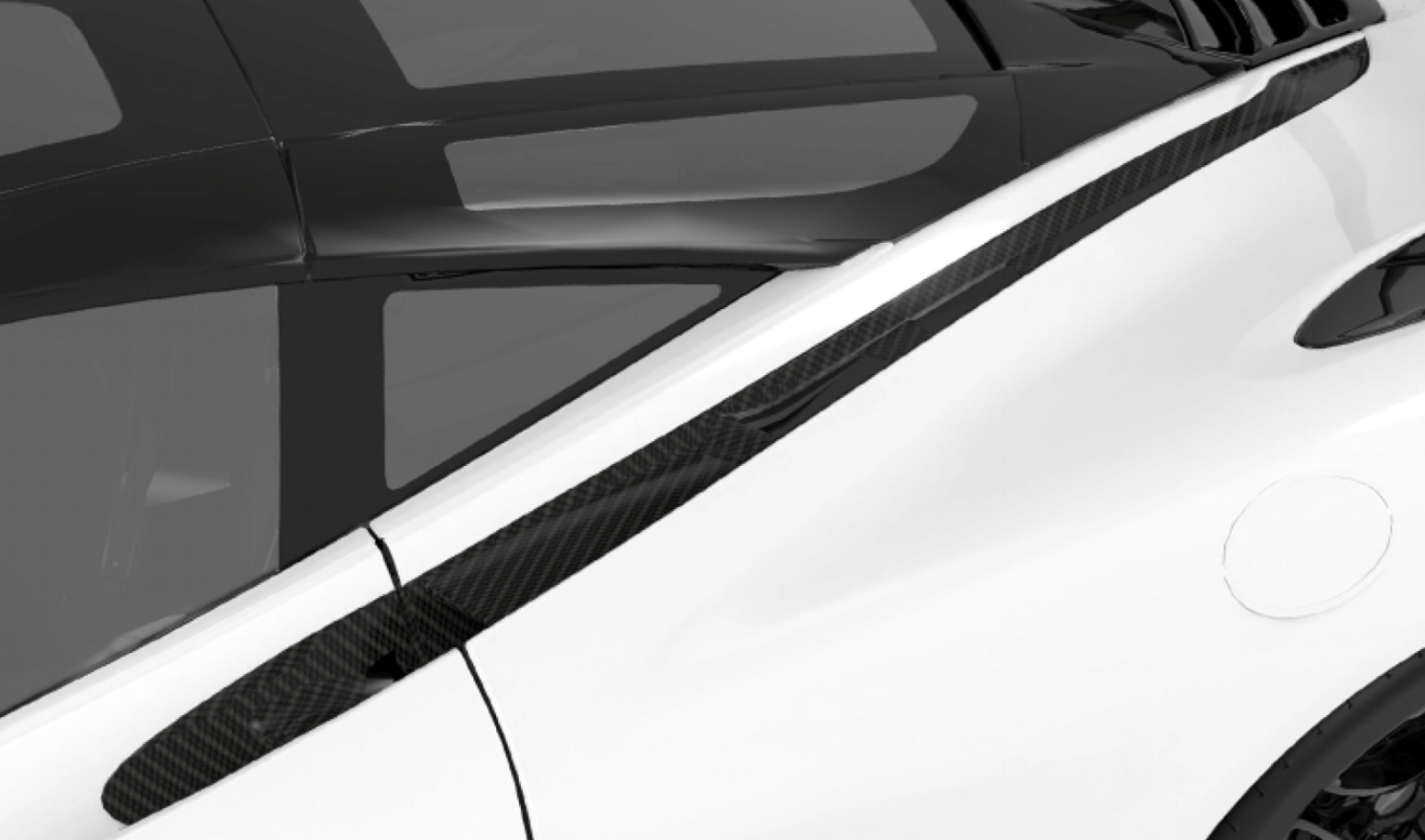 1016 Industries McLaren 720S Top Rear Fender Vent (Twill Carbon)