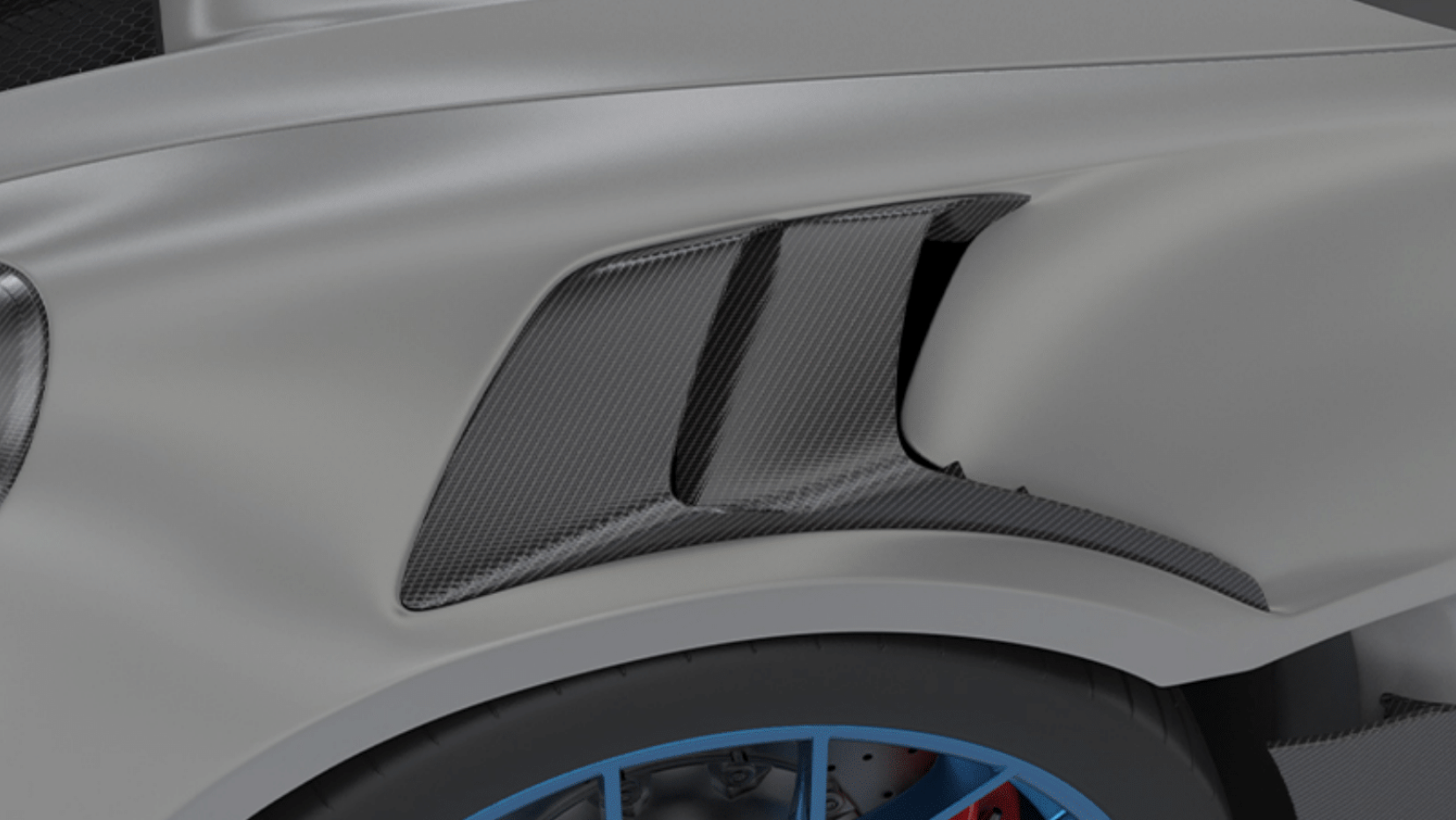 1016 Industries Porsche 991.2 GT2 RS Fender Vents (Twill Carbon)