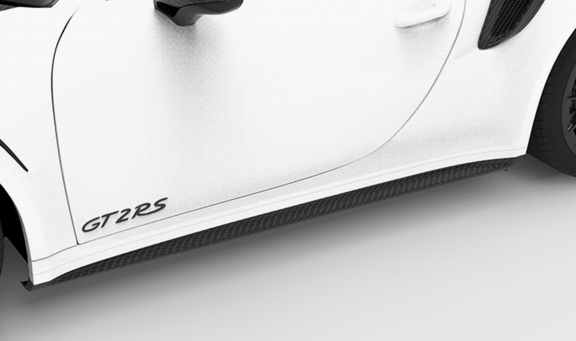 1016 Industries Porsche 991.2 GT2 RS Side Skirts (Twill Carbon)