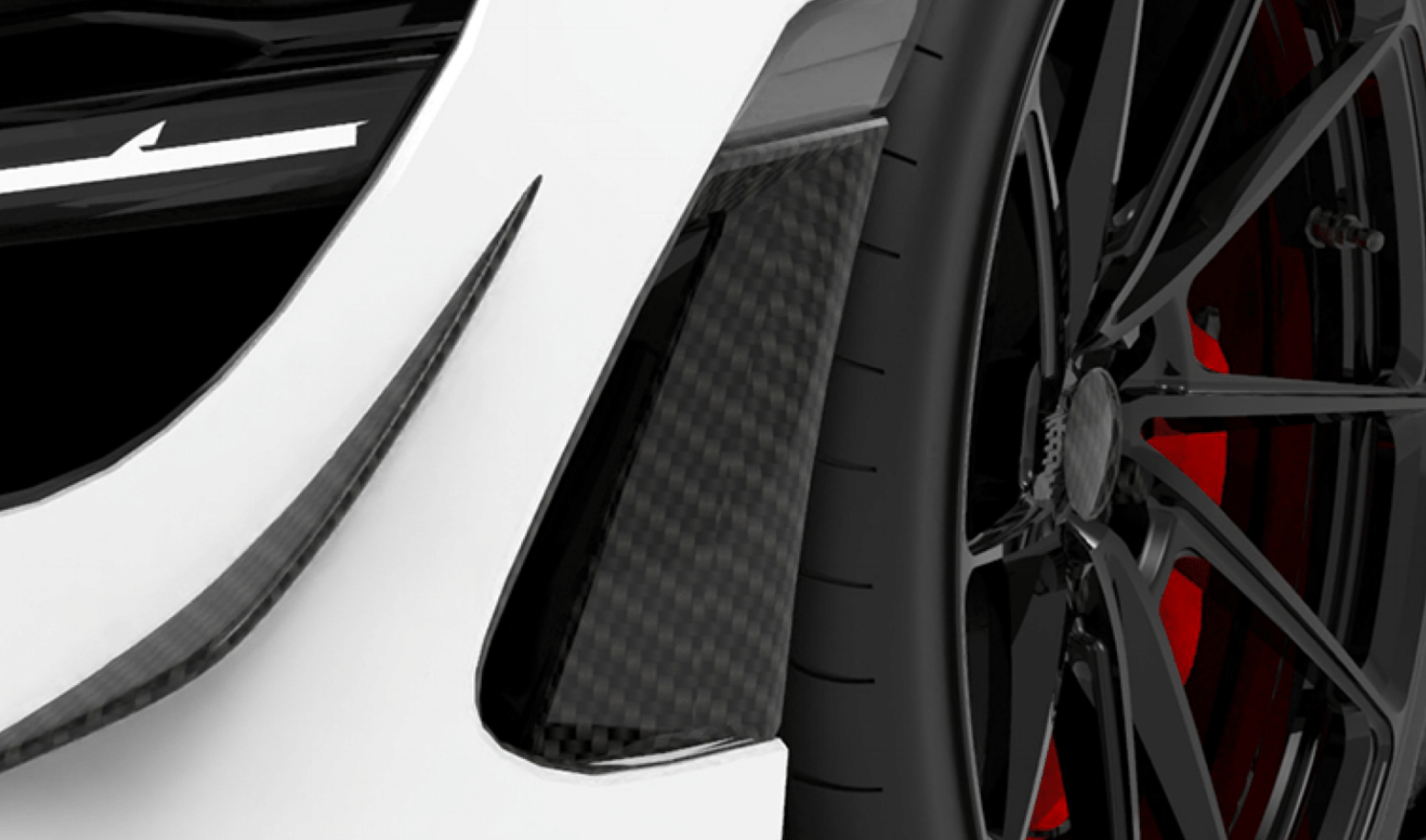 1016 Industries McLaren 720S Side Bumper Intakes (Twill Carbon)