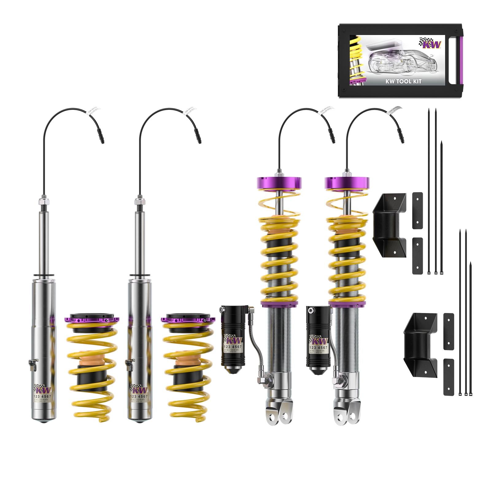KW DDC - Plug & Play coilovers inox Porsche 911 (991) 05/2011-12/2020