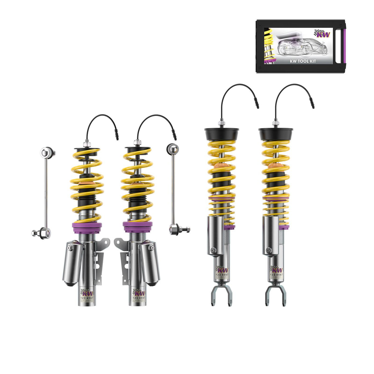 KW DDC - Plug & Play coilovers inox for Porsche 911 Cabriolet (997) 04/2005-12/2013