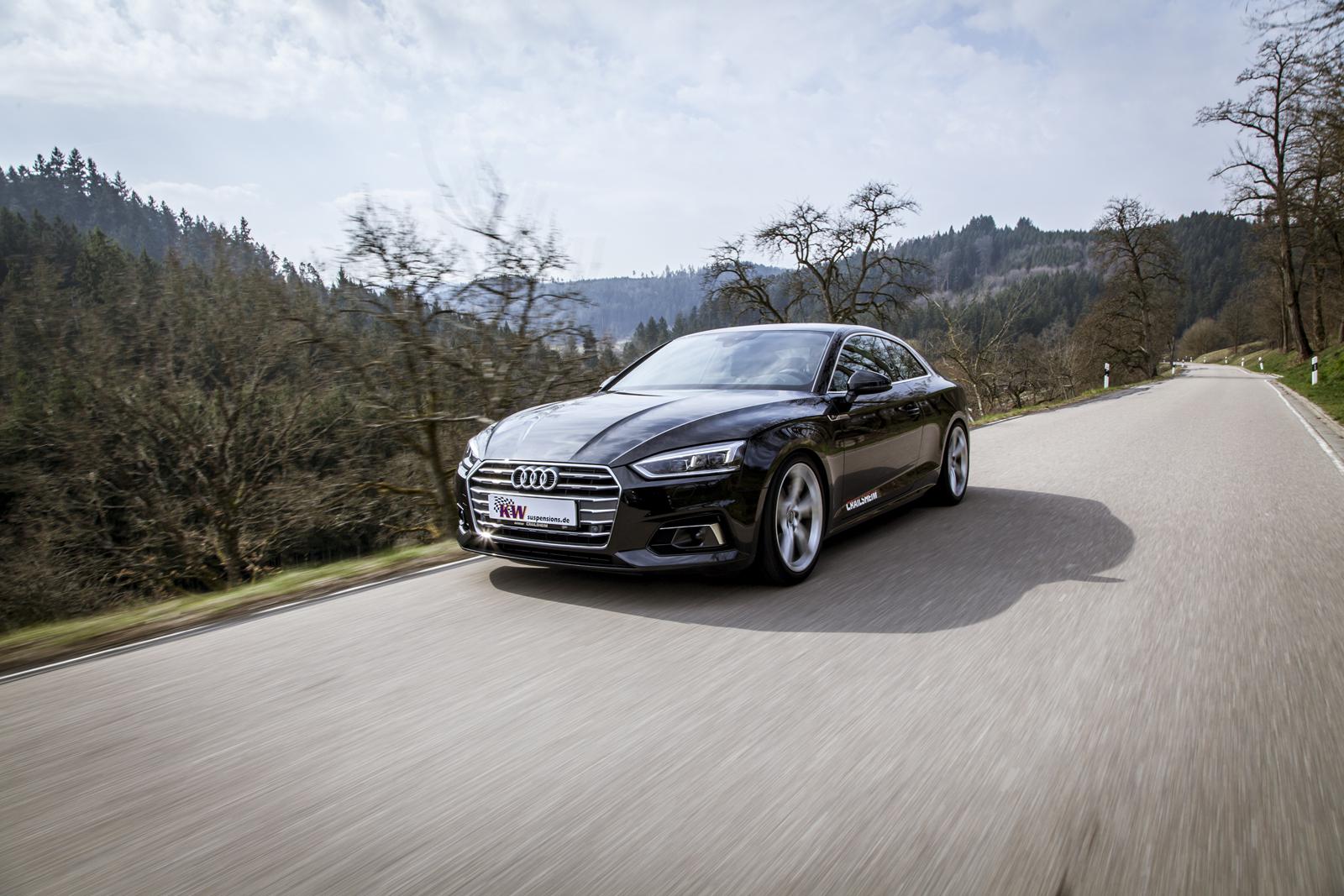 KW Coilover suspension V3 inox (incl. deactivation for electronic dampers) AUDI A4 (8W2, 8WC, B9) 05/2015- (352100BJ)