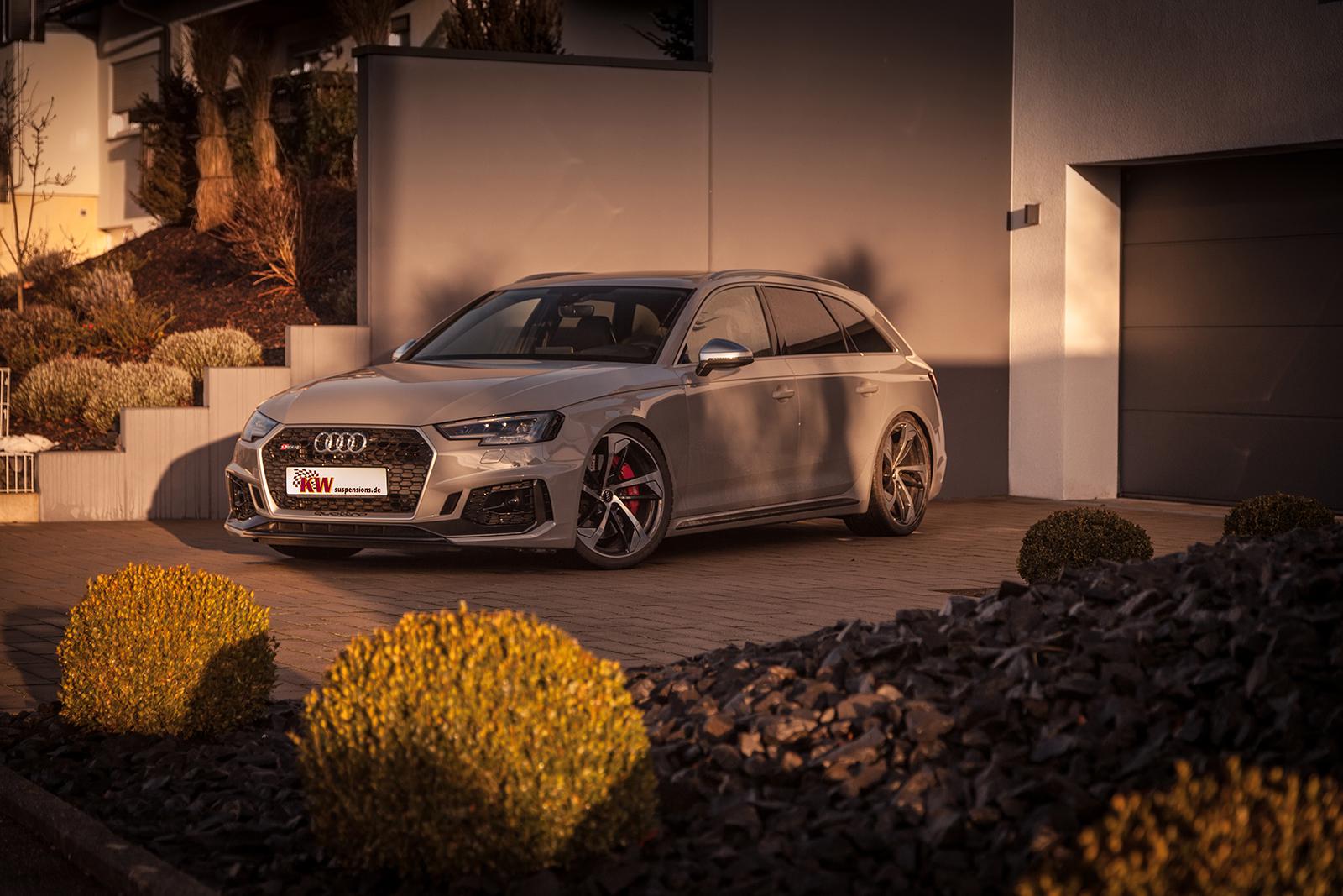 KW Height Adjustable Springs Kit (Lowering springs) AUDI A4 Avant (8W5, 8WD, B9) 08/2015- (253100BU)