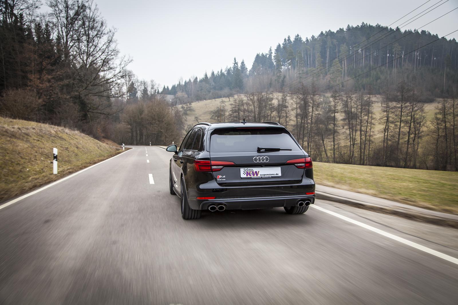 KW Coilover suspension V3 inox (incl. deactivation for electronic dampers) AUDI A4 Avant (8W5, 8WD, B9) 08/2015- (352100BV)