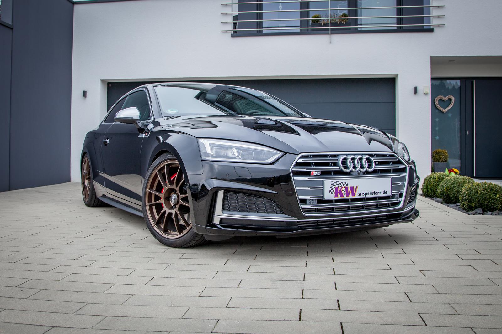 KW Height Adjustable Springs Kit (Lowering springs) AUDI A4 (8W2, 8WC, B9) 05/2015- (253100BM)
