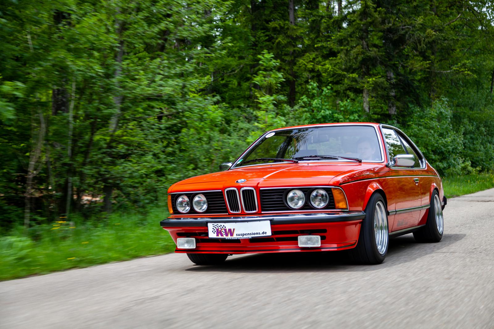 KW Coilover suspension V3 (Modification of the fa strut housing) for BMW E24 Coupe