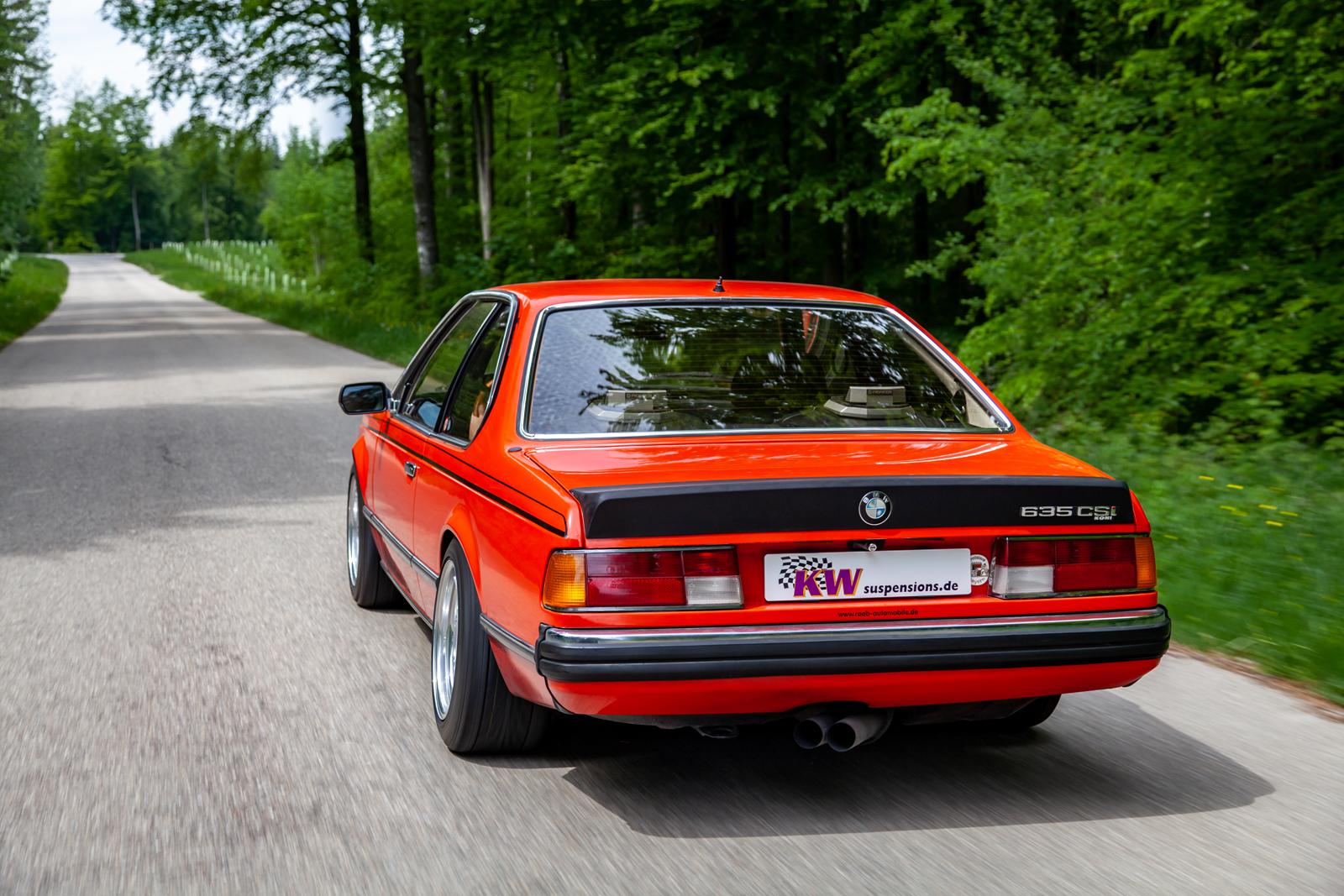 KW Coilover suspension V3 (Modification of the fa strut housing) for BMW E24 Coupe