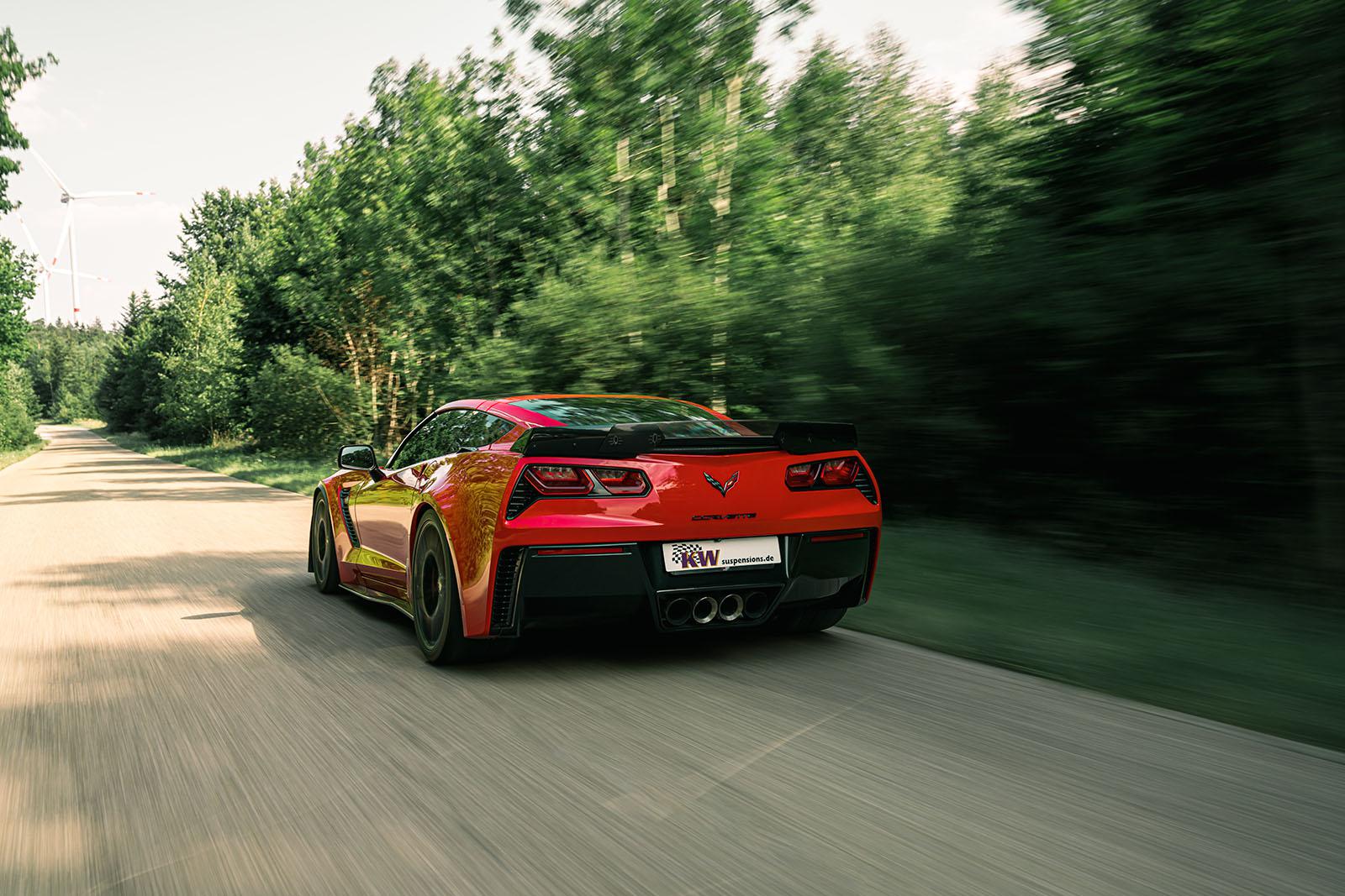 KW Coilover suspension V3 inox (incl. deactivation for electronic dampers) CHEVROLET CORVETTE (C7) 09/2013-