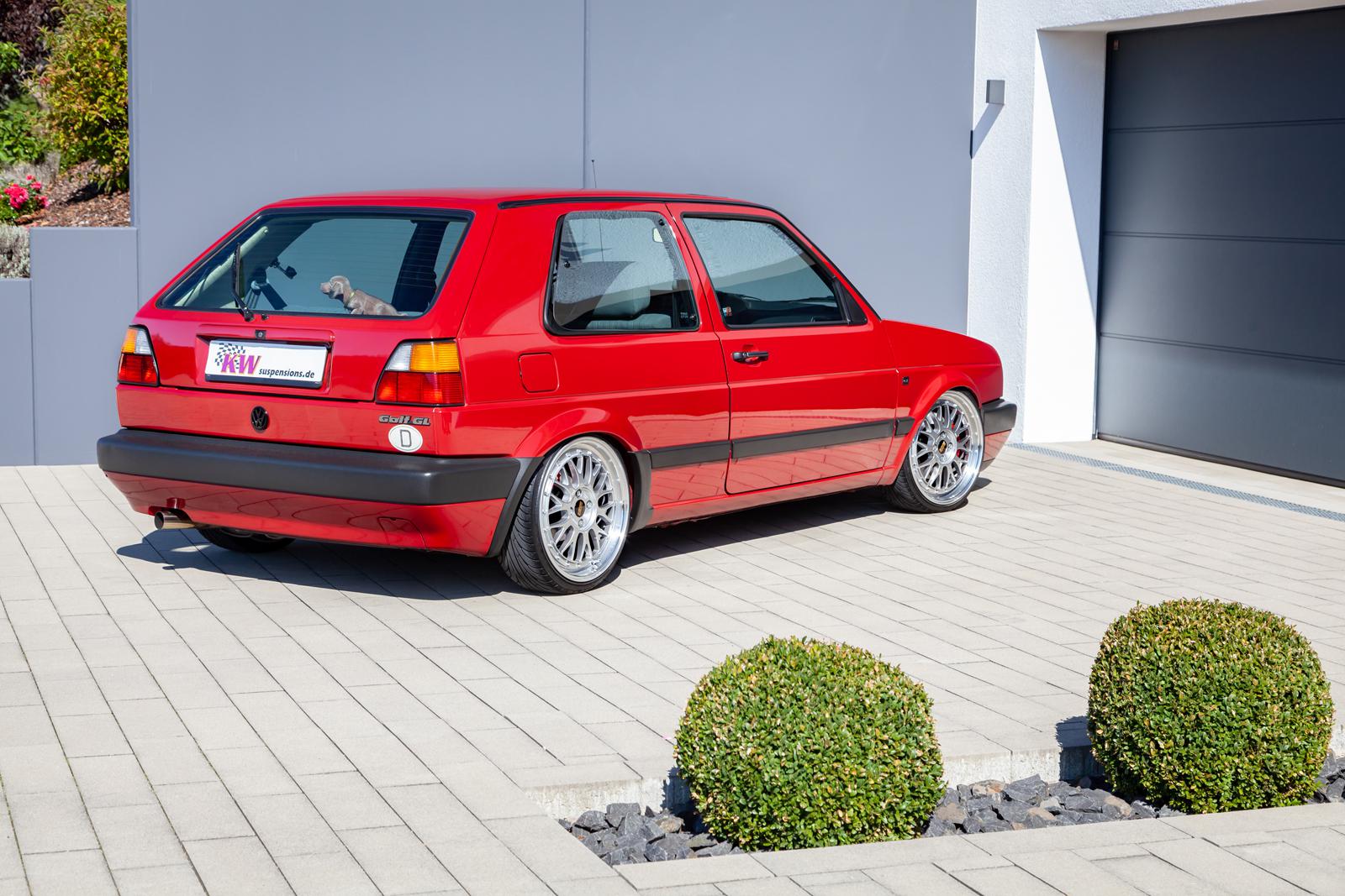 KW Coilover suspension V3 inox VW GOLF Mk II (19E, 1G1) 08/1983-12/1992 (35280002)