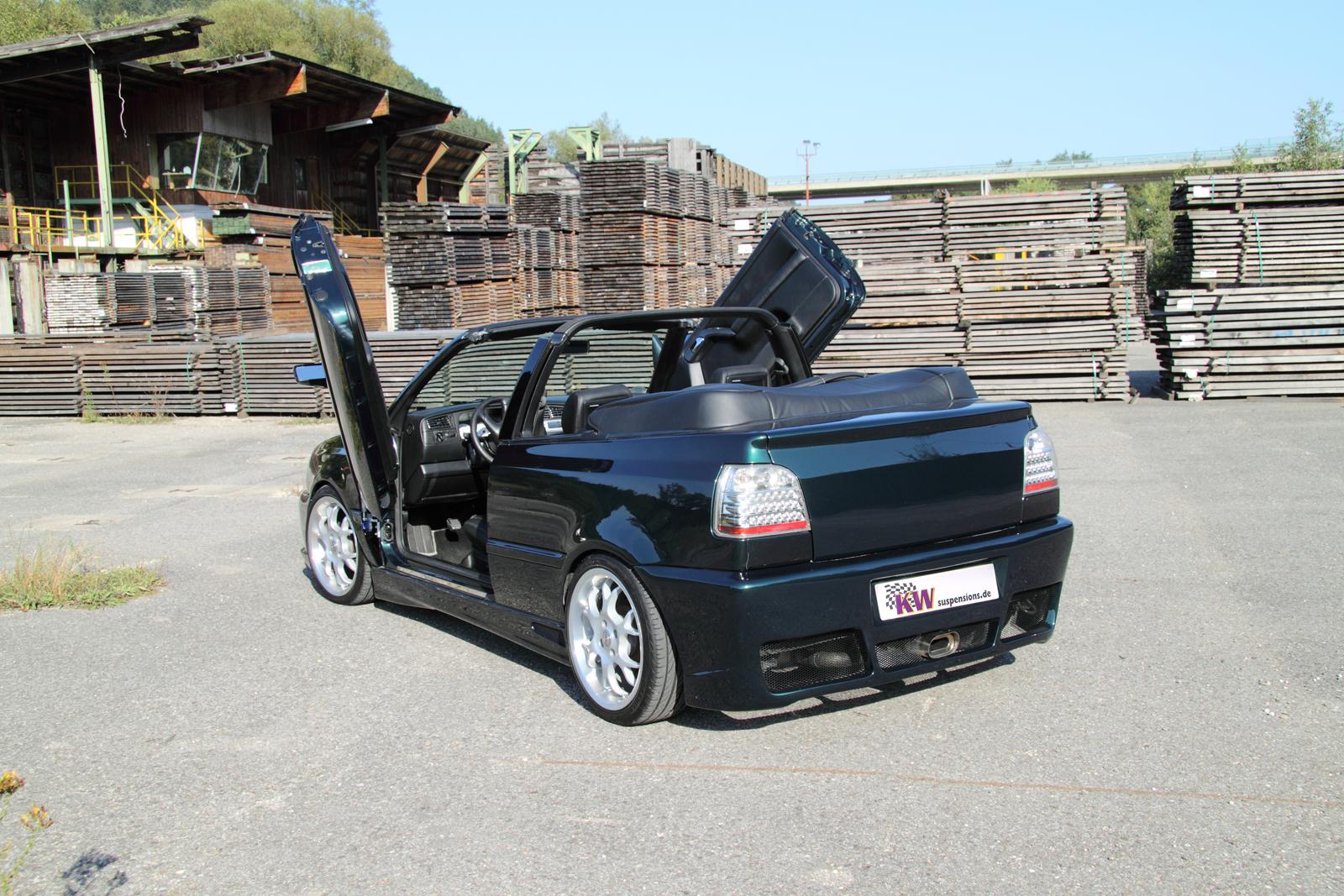 KW Coilover suspension V2 inox VW GOLF Mk III Cabriolet (1E7) 06/1998-12/2002 (15280004)