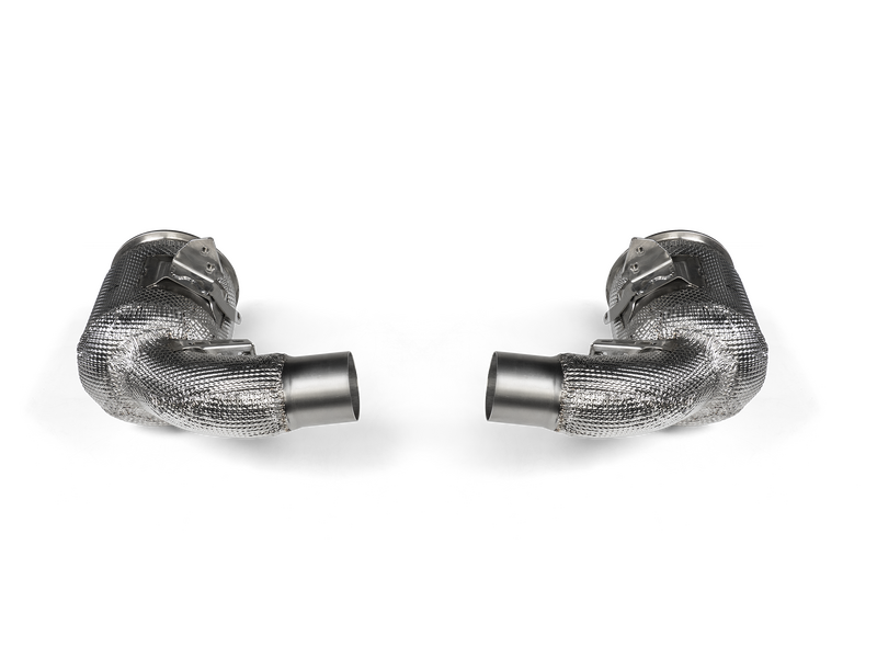 Akrapovic Link Pipe Set w Cat (SS) for Porsche 911 Turbo / Turbo S / Cabriolet / Sport Classic (992) 2023