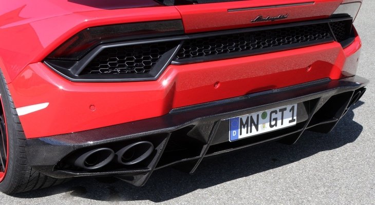 Lamborghini Huracan RWD/RWD Spyder | Rearbumper For Novitec Diffusor (Visible Carbon)