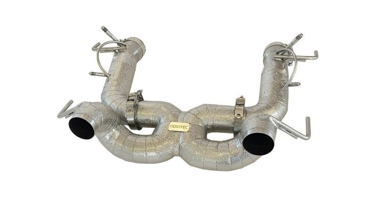 power optimized Exhaust system RACE without flap-regulation, complete heat-protected - Stainless Steel version