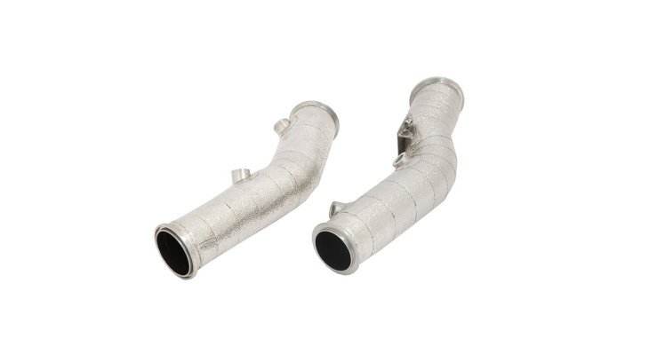 NOVITEC catalyst-replacement pipe (set of two) to use with NOVITEC Exhaust and original Exhaust system (M100478)