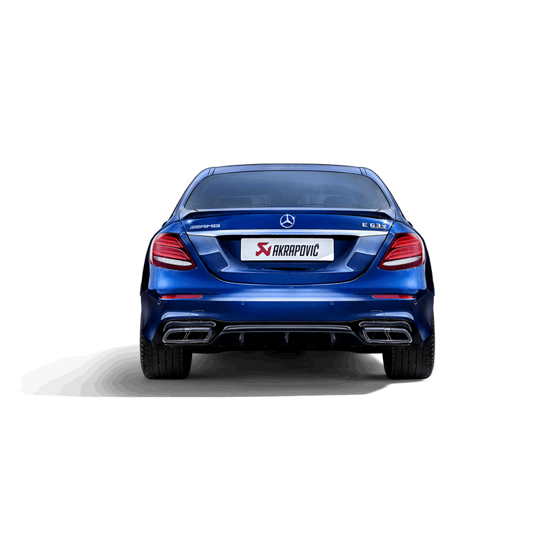 Akrapovic Evolution Line with Gloss Carbon Tailpipes - Mercedes W213 E63s AMG