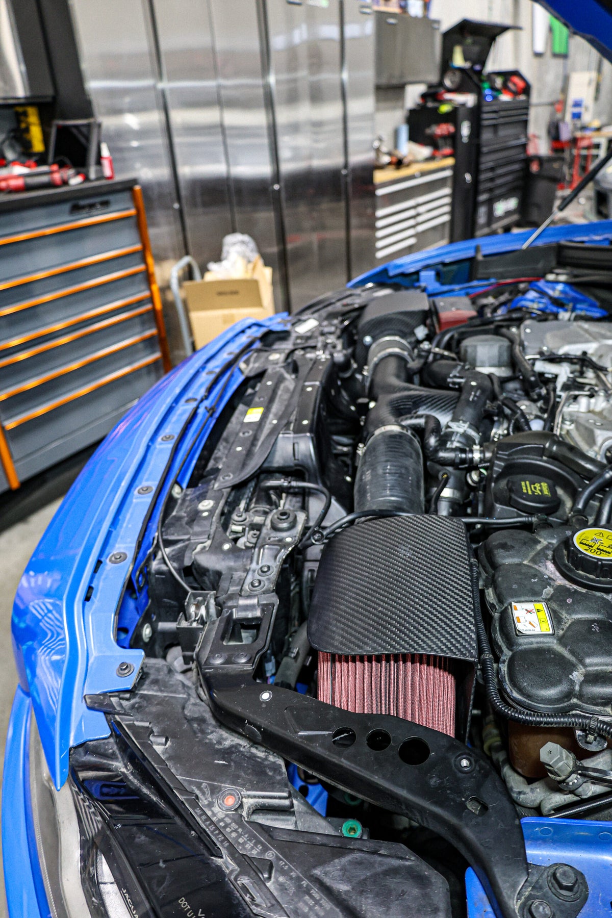 Velocity AP Jaguar F-Pace SVR & (F-Pace or XE w/V8 MAF) – Carbon Fiber Intake Airbox Section