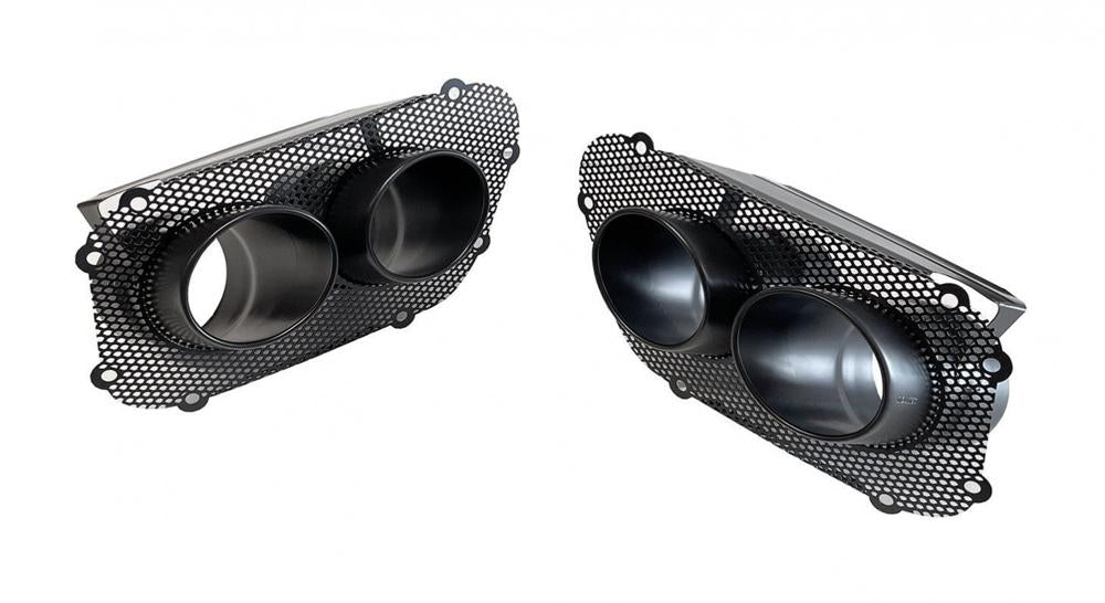 Novitec Ferrari 812 Superfast/GTS | Novitec Tailpipes Set with New Mesh-Insert - Black