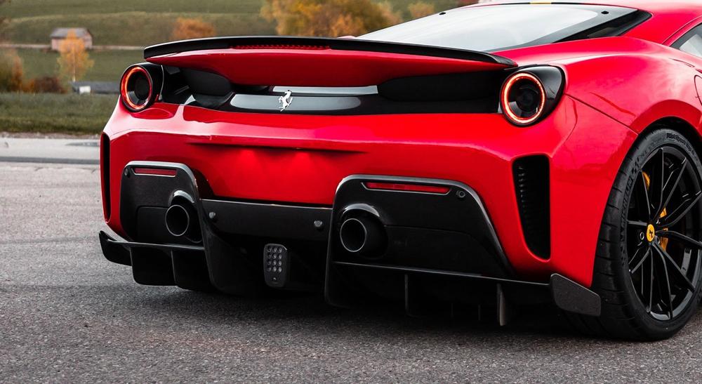Ferrari 488 Pista Spider | Novitec Power Optimised Exhaust System with Flap-Regulation - Stainless Steel