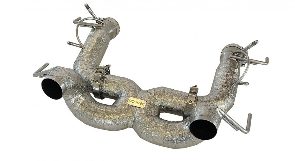 Novitec Ferrari SF90 Stradale/Spider | Power Optimised Race Exhaust System without Flap-Regulation - Gold Plated Inconel
